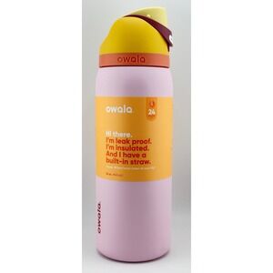 OWALA FreeSip 32oz Stainless Steel Water Bottle, CANDY STORE
